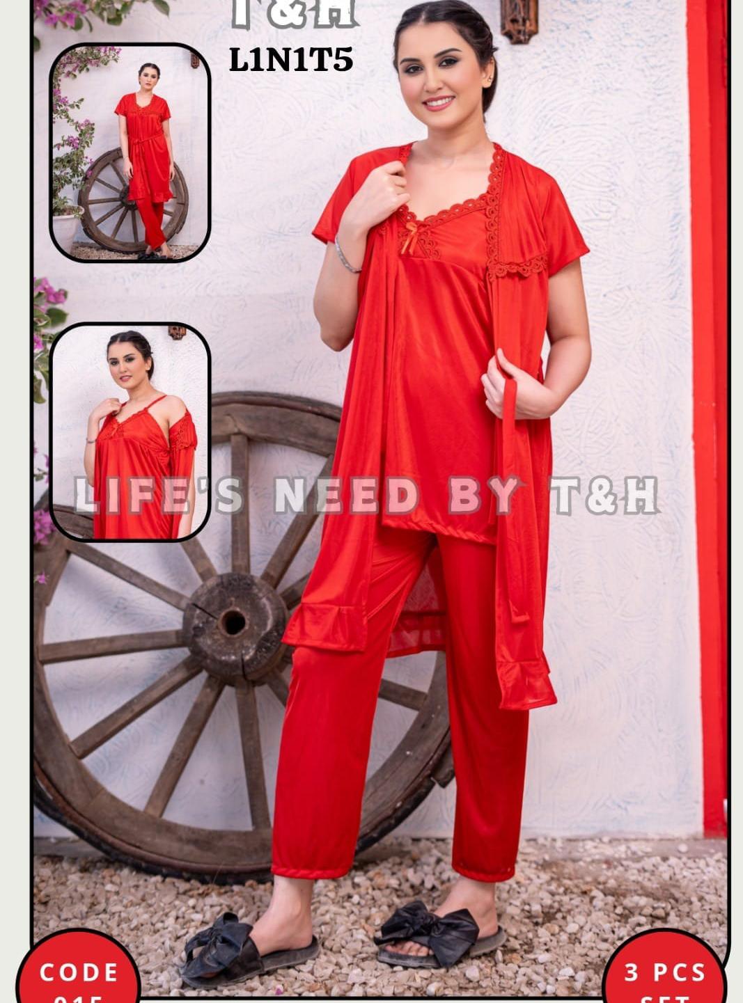 3 PIECE BIRDAL NIGHT WEAR
