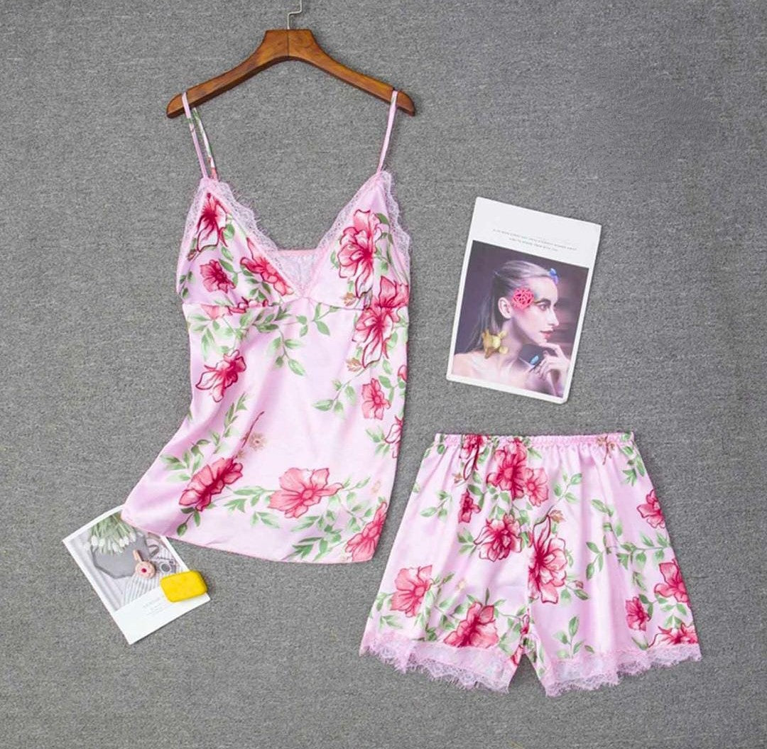 2 PEC CAMISOLE+SHORT NIGHTY SET