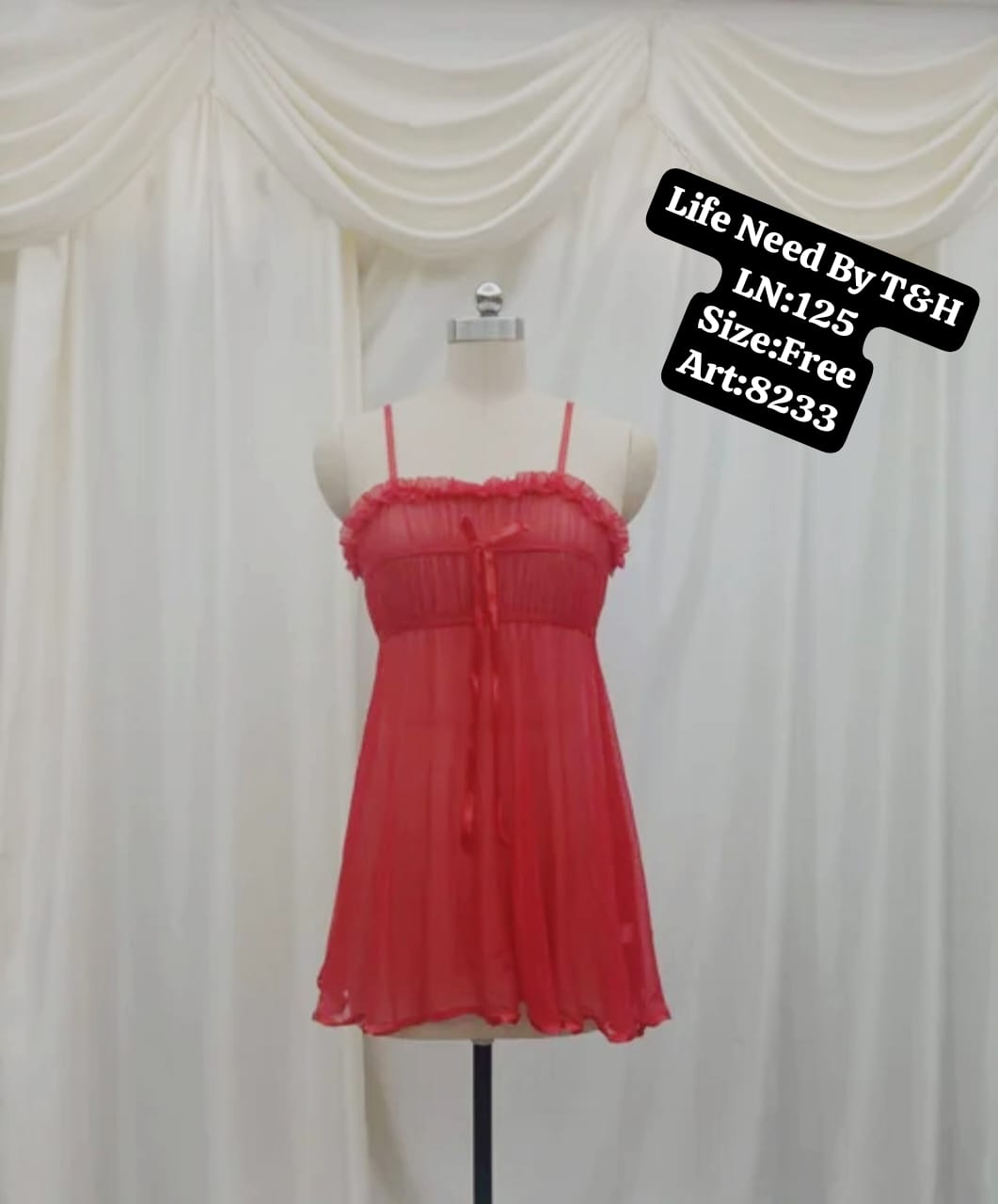 Short Net Night 2pec Nighty or penty