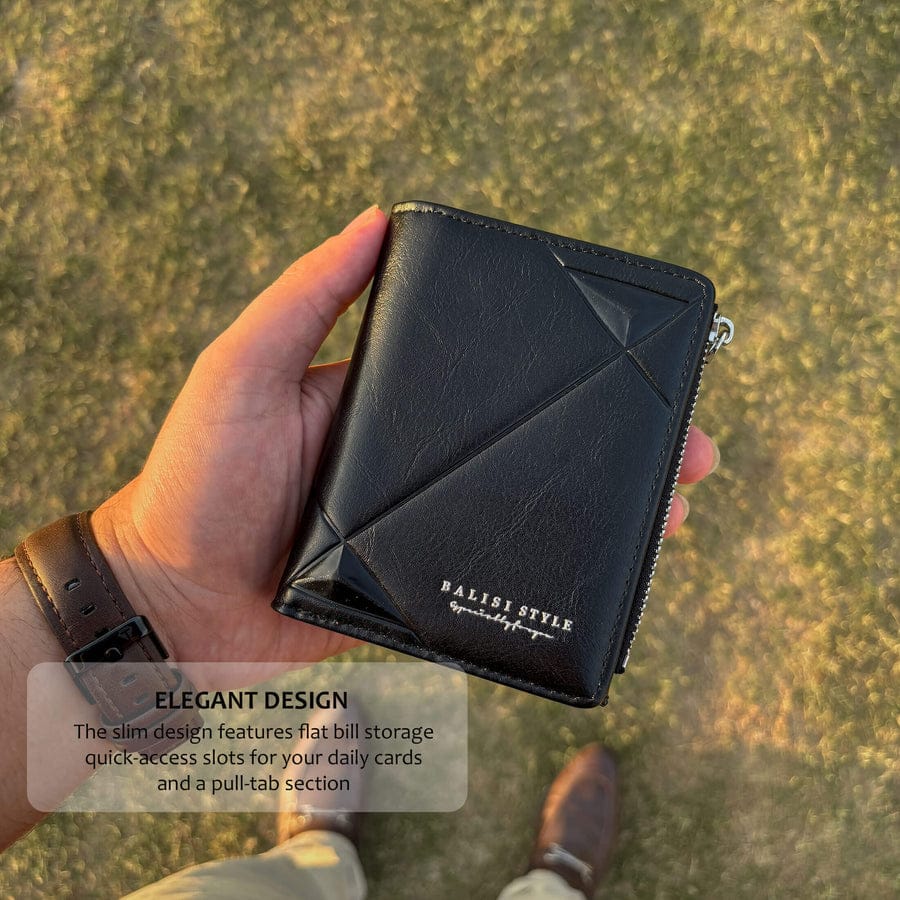 Balisi Style Classic Very High Very Spacious Book Style Wallets Plus Cardholder With Extra Coin Pouch