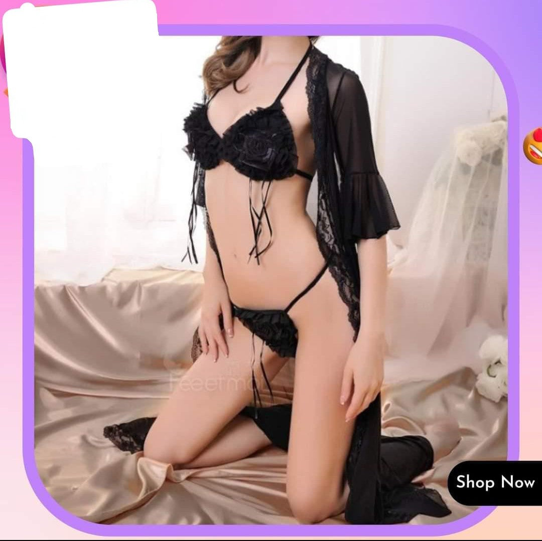 3 PIECE BRIDAL NIGHTY