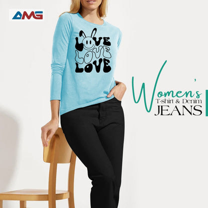 Women T Shirt and Jeans