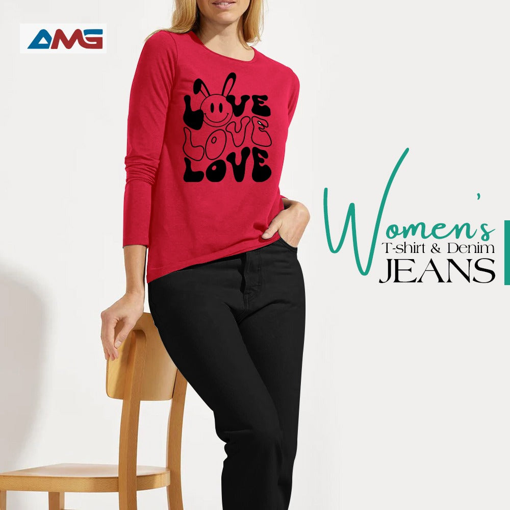 Women T Shirt and Jeans