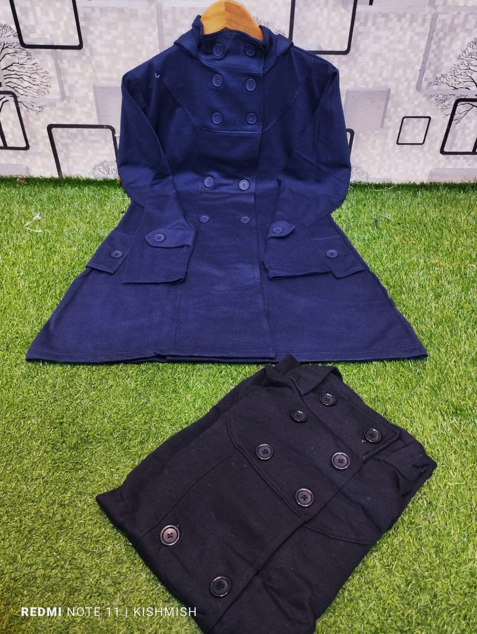 Women's 6-Button Hooded Style Trench Coat