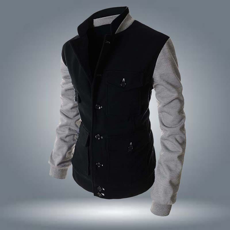 Multi Pocket Collar Style Winter Coat