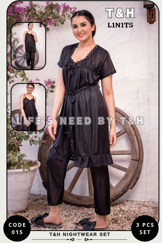 3 PIECE BIRDAL NIGHT WEAR