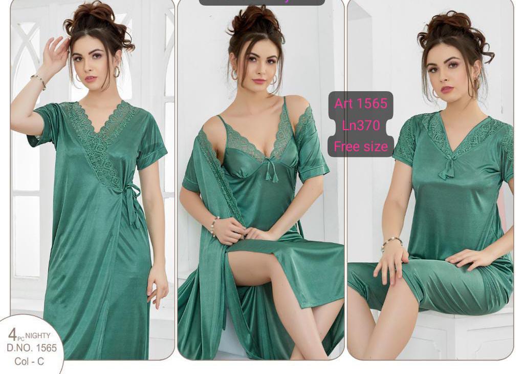 4 Piece Imported Bridal Night Dress