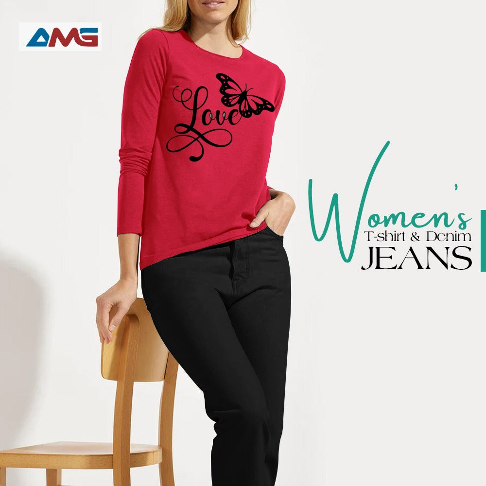 Women T Shirt and Jeans