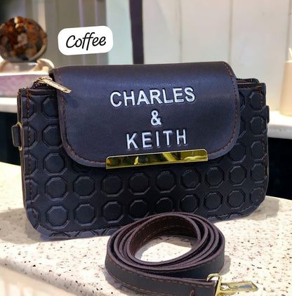 Charles & Keith 3 Zipper Luxury Wallet