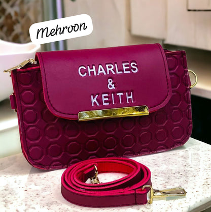 Charles & Keith 3 Zipper Luxury Wallet