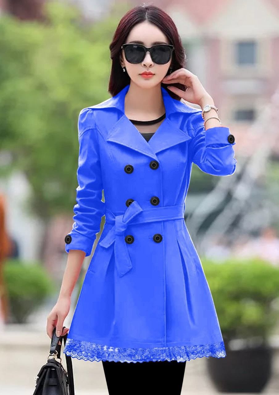 Women's Lace Style Korean Trench Coat
