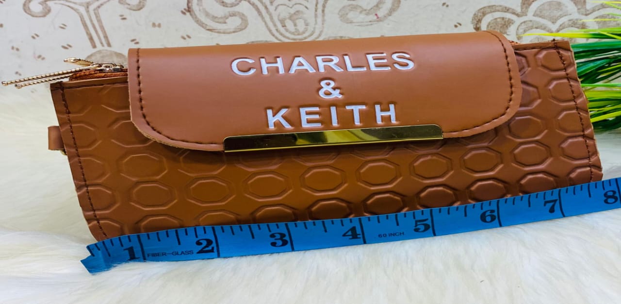 Charles & Keith 3 Zipper Luxury Wallet