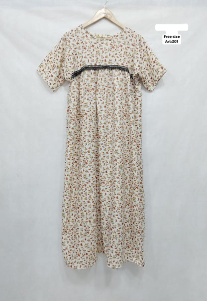 Swis Lawn Nighty Caftan