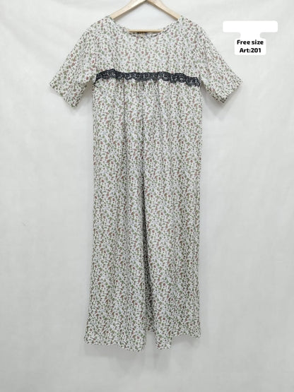 Swis Lawn Nighty Caftan