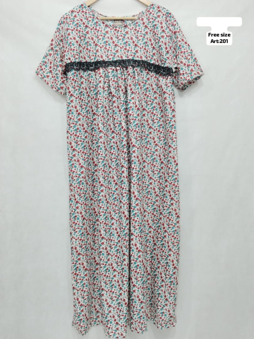 Swis Lawn Nighty Caftan