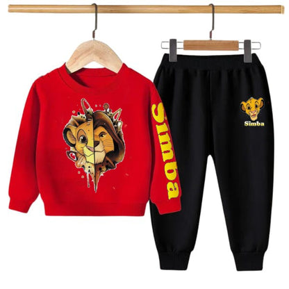 Simba Printed Kids Hoodie Set