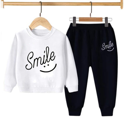 Smile Printed Kids Hoodie Set