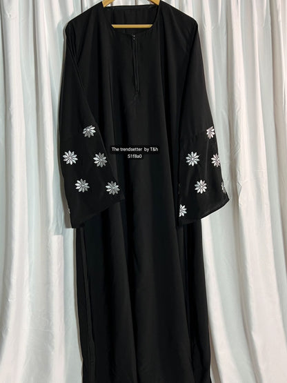 4 PEICE INNER GOWN ABAYA SCARF BELT