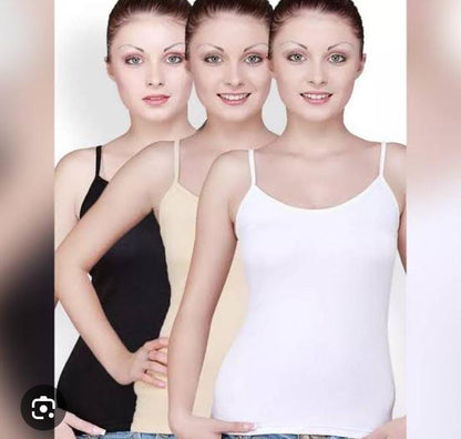 Pack of 3 soft cotton Women camisoles