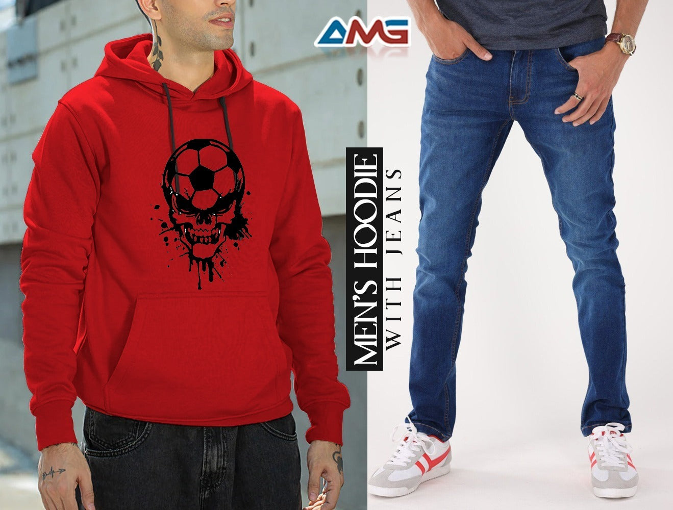 Mens Hoodie With Jeans