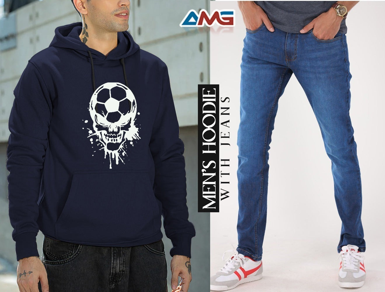 Mens Hoodie With Jeans