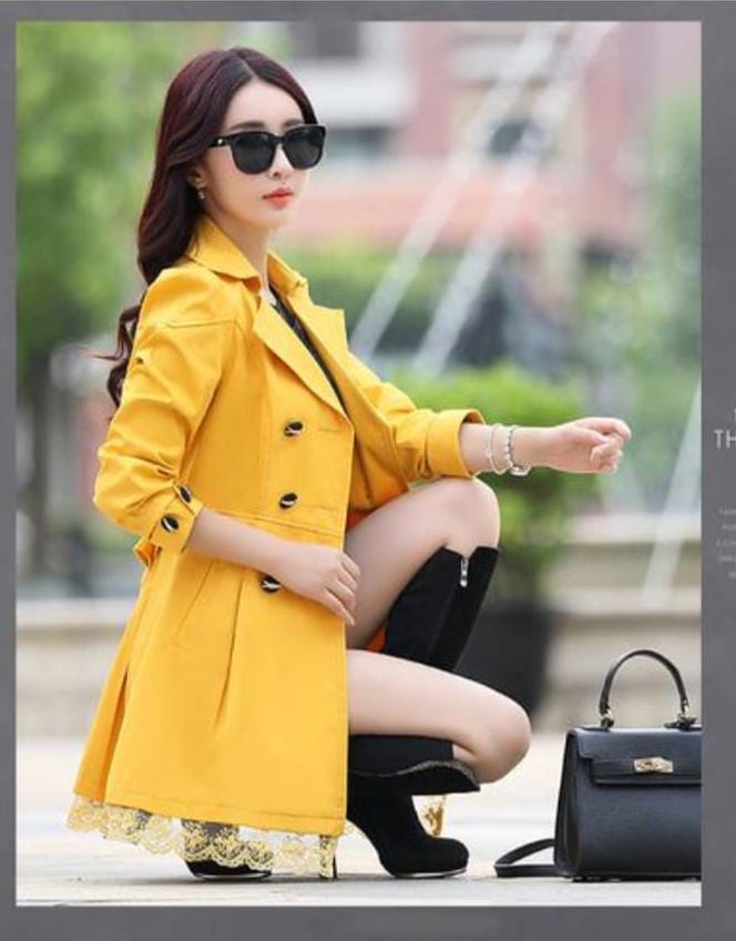 Women Trench fleece coat