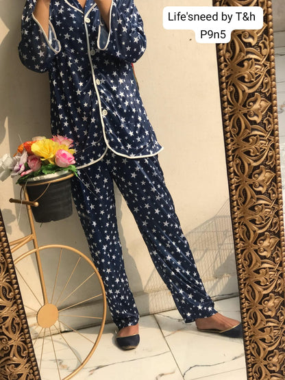 ARTICAL PJS PRINTED PAJAMA NIGHT SUIT