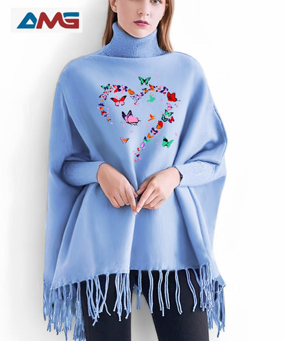 Printed Poncho For Women