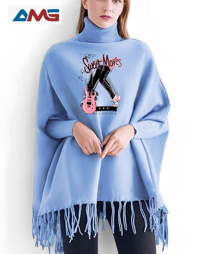 Printed Poncho For Women