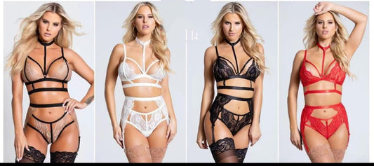 3 Piece Bikni Garter Set