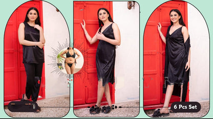 6 PIECE BRIDAL NIGHT WEAR