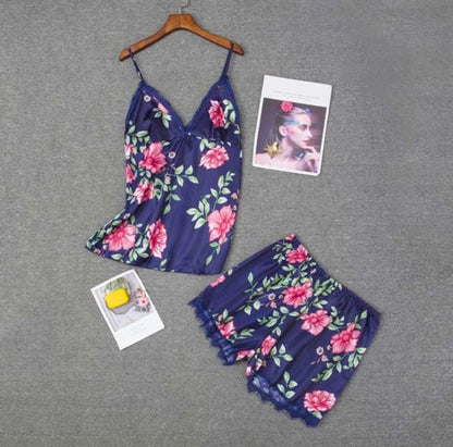 2 PEC CAMISOLE+SHORT NIGHTY SET