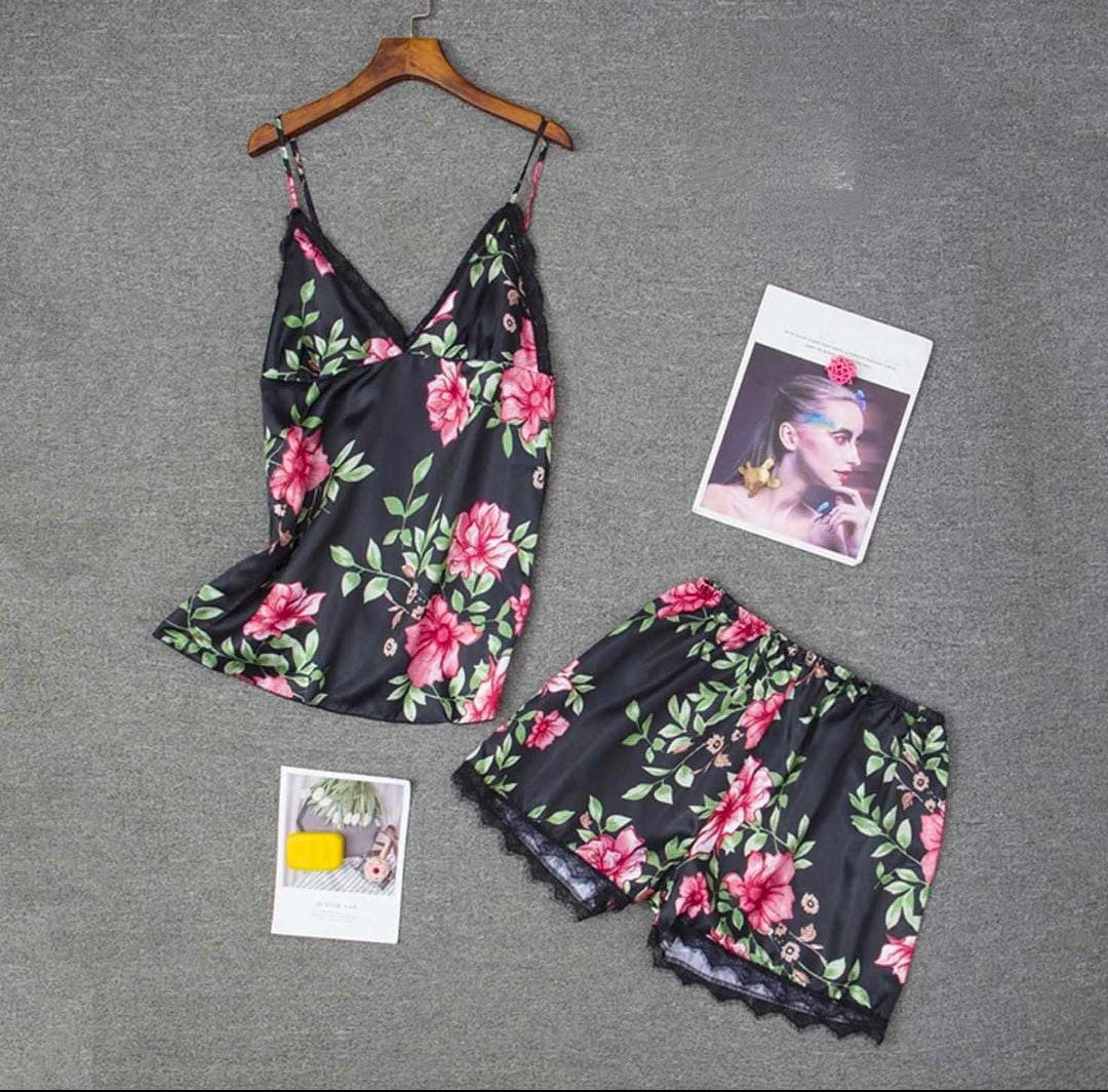 2 PEC CAMISOLE+SHORT NIGHTY SET