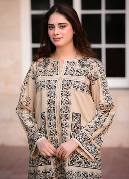 2 Pc Suit🛬🛬Beautiful🌹 Digital🎨 Print Shirt👚With Digital Print Bell Bottom👖