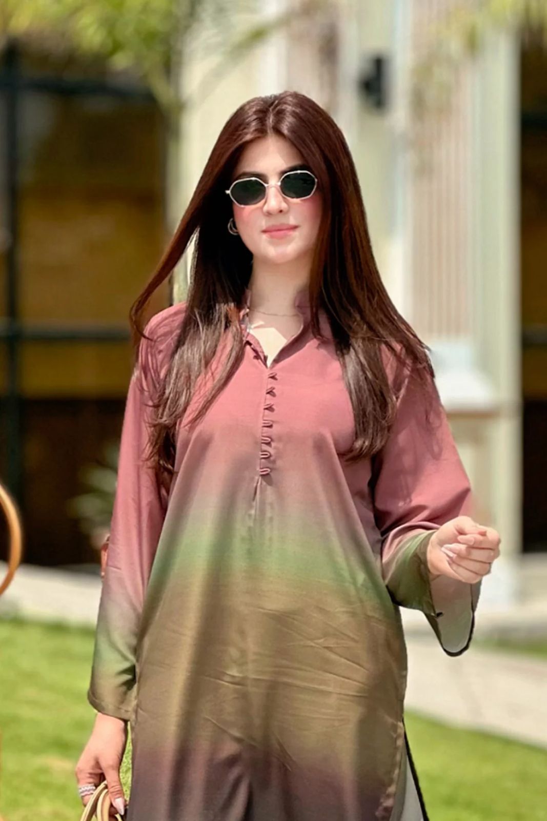 Digital printed long kurta set