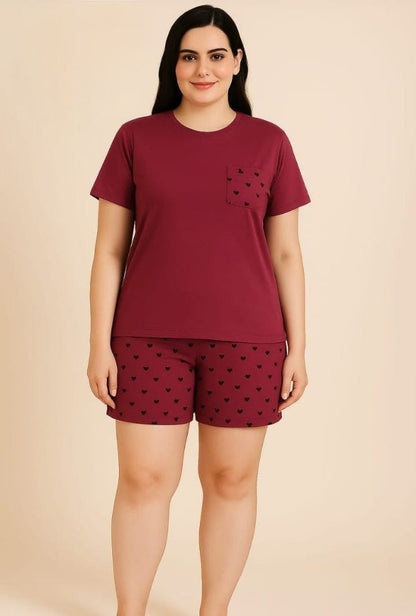 2 Piece Short Night Suit