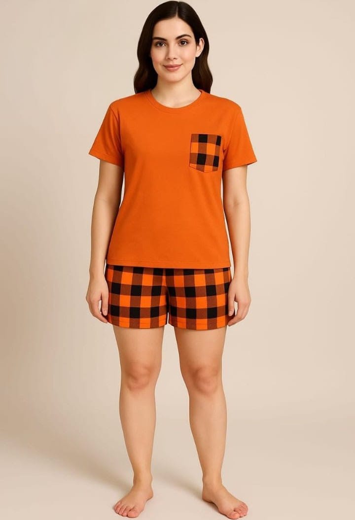 2 Piece Short Night Suit