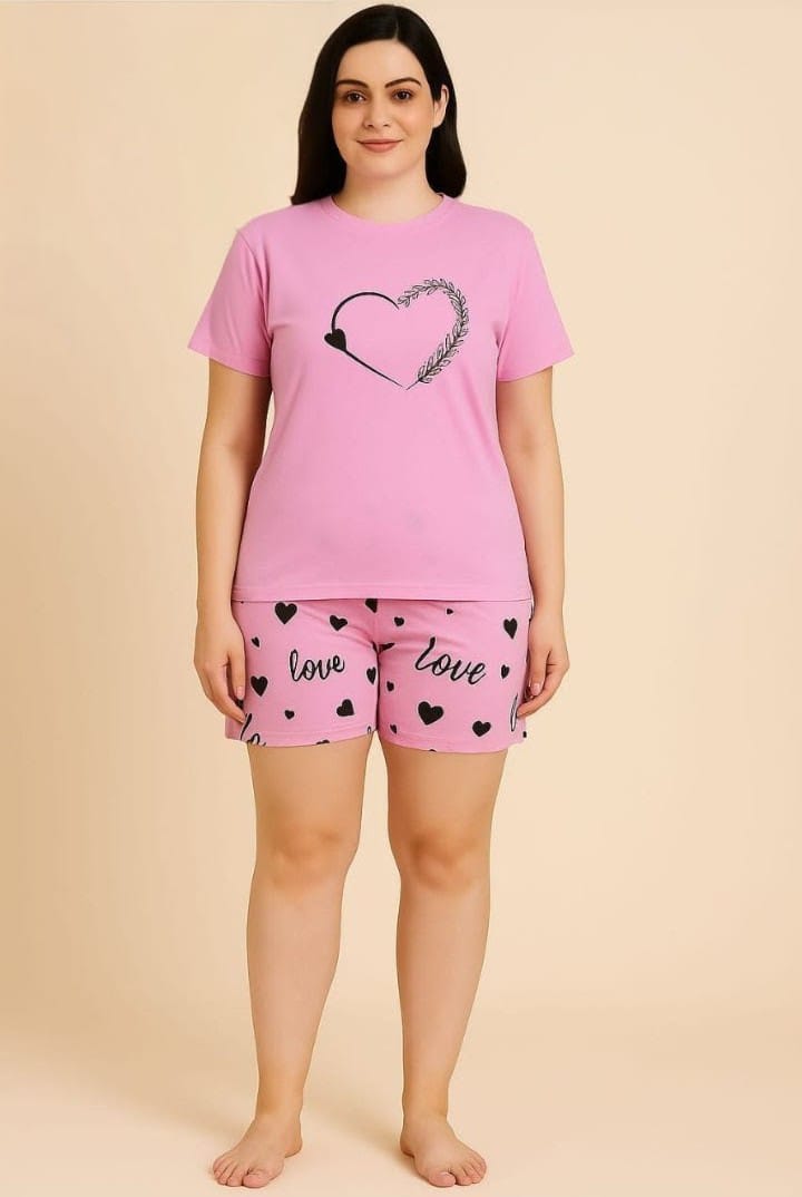 2 Piece Short Night Suit