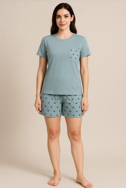 2 Piece Short Night Suit