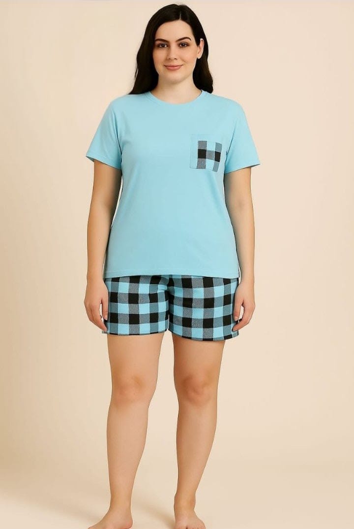 2 Piece Short Night Suit