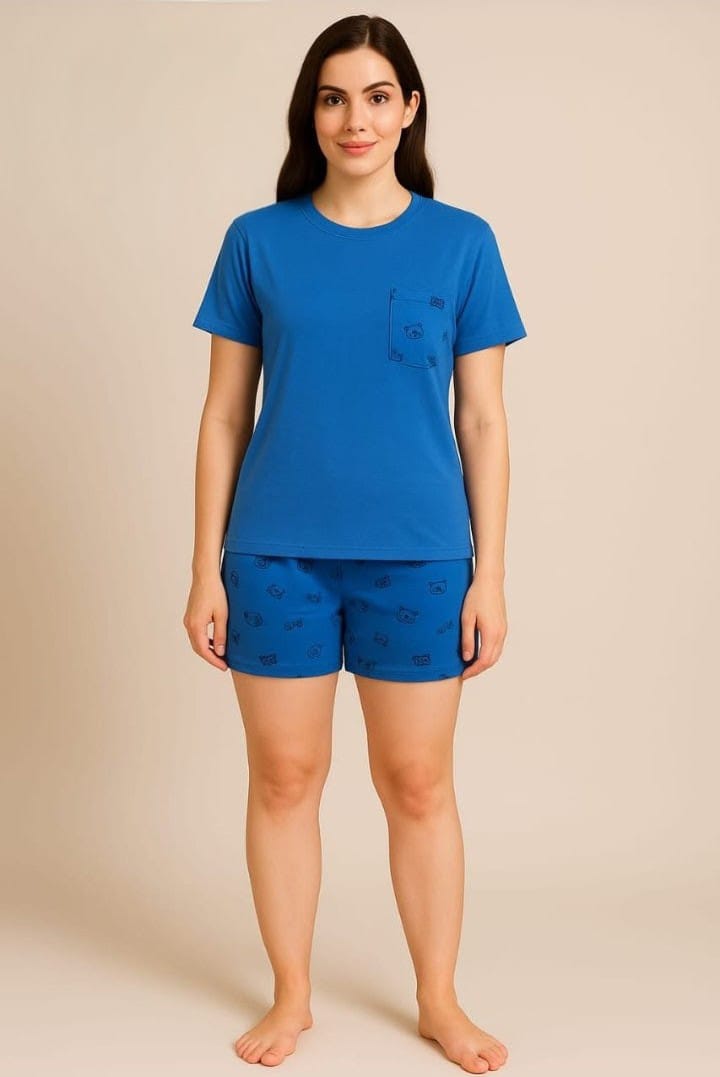 2 Piece Short Night Suit