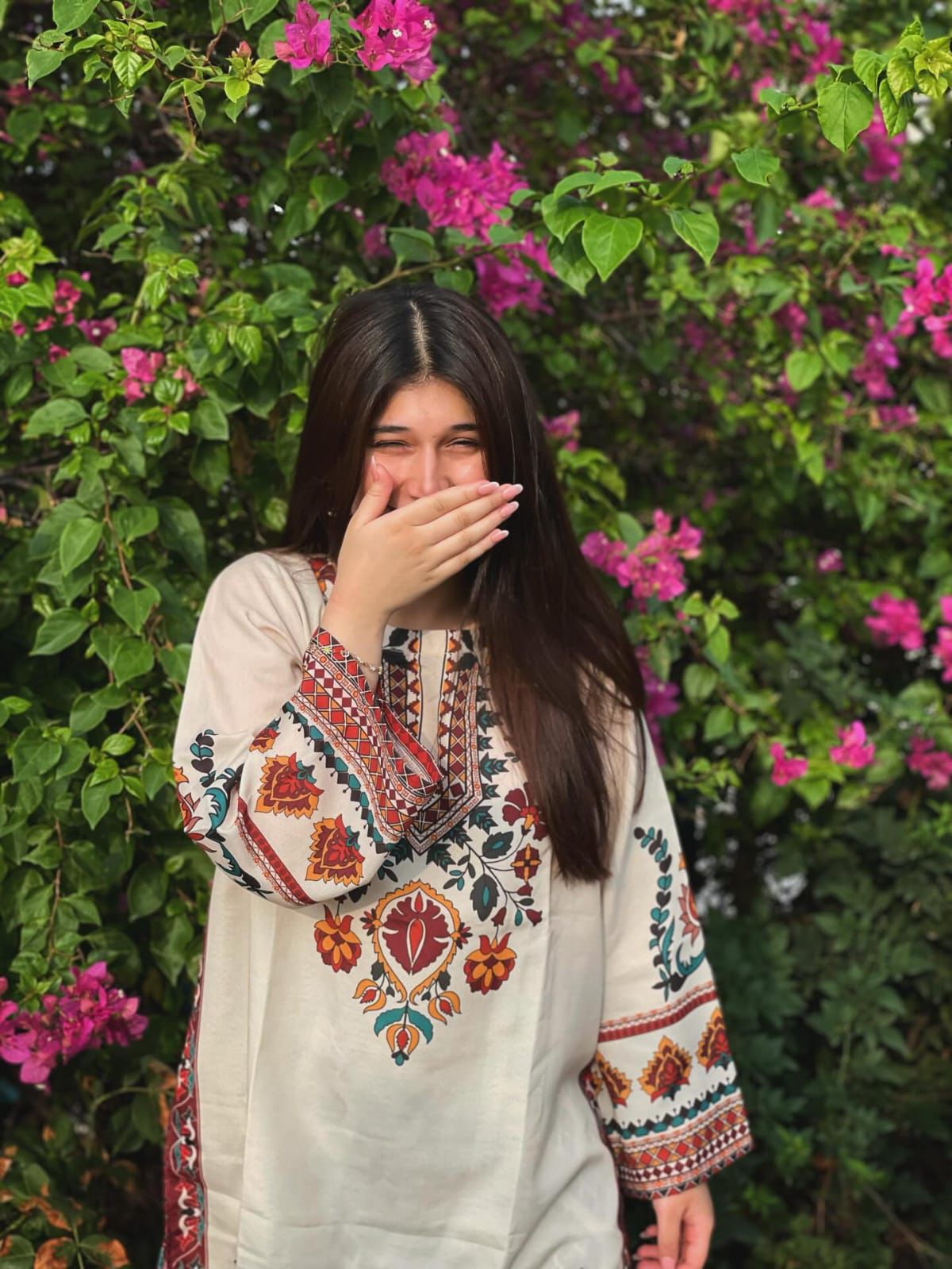 2Pc Suit Beautiful Digital Print Shirt With Digital Print Bell Bottom