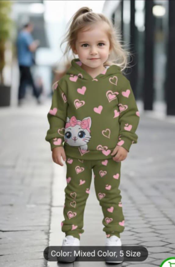 Kids Winter printed Tracksuit
