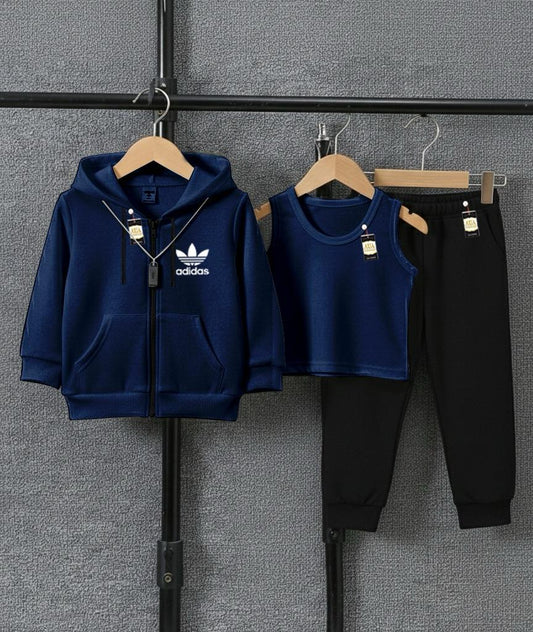 Kids Pack Of Three_Zipper Sandoo & Trouser_❤️😍