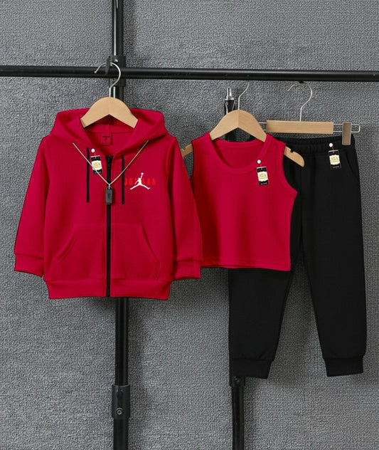 Kids Pack Of Three_Zipper Sandoo & Trouser_❤️😍