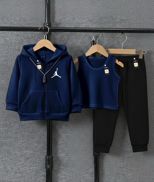 Kids Pack Of Three_Zipper Sandoo & Trouser_❤️😍