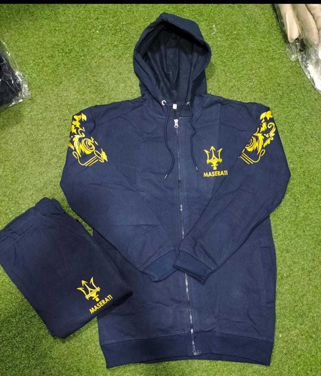 Hooded Style Funky Printed 2-Pcs Tracksuit.