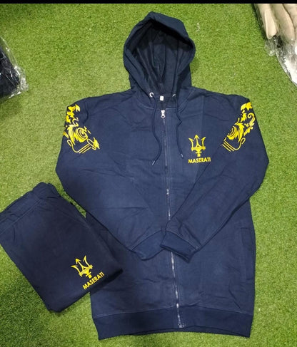 Hooded Style Funky Printed 2-Pcs Tracksuit.