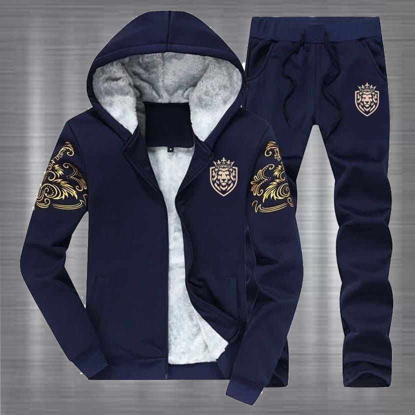 Hooded Style Funky Printed 2-Pcs Tracksuit.