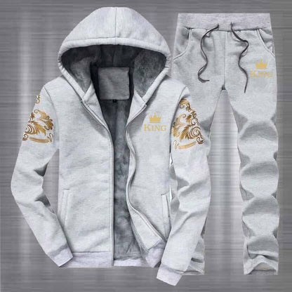 Hooded Style Funky Printed 2-Pcs Tracksuit.